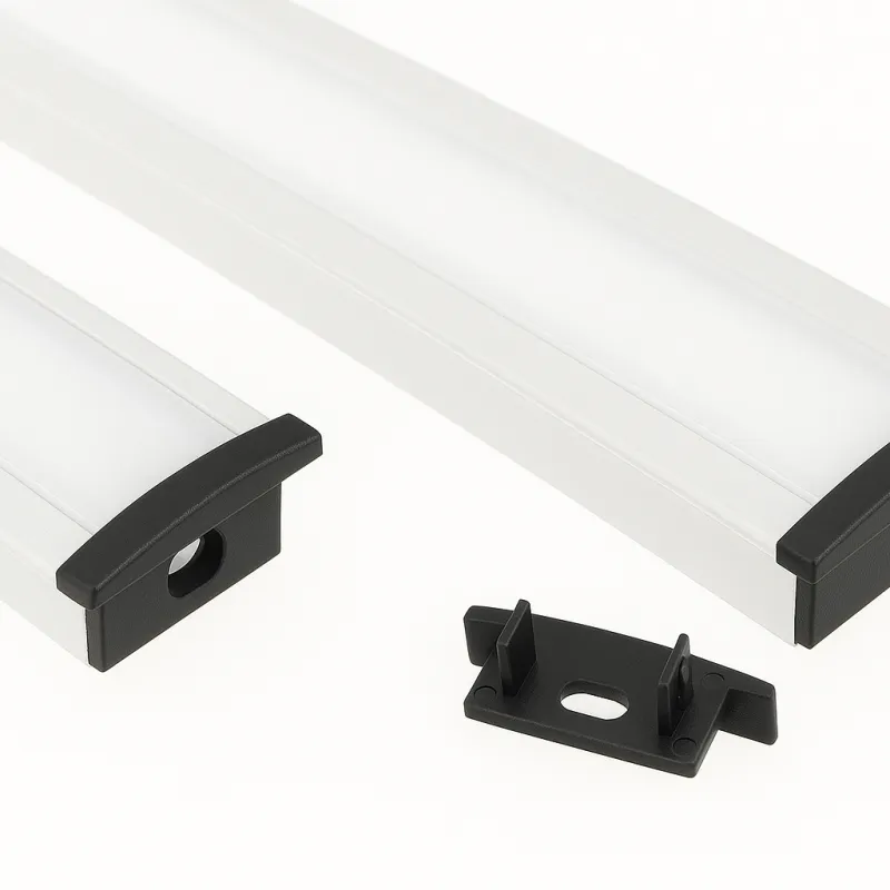 Završetak za LED profil ANIMA LL-03 - s rupom / Crna