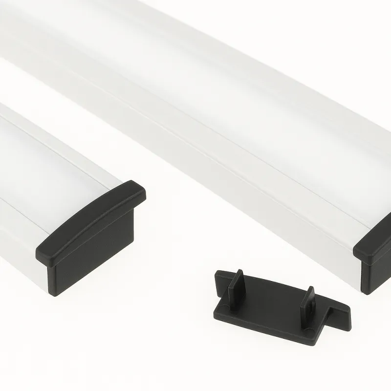 Završetak za LED profil ANIMA LL-03 - bez rupe / Crna