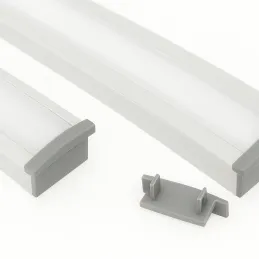 Završetak za LED profil ANIMA LL-03 - bez otvora / Siva