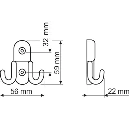 Vješalica LINIO / Satin