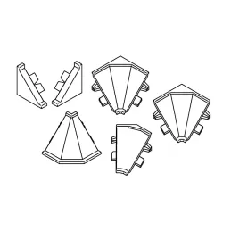 Set završetaka za brtvenu letvicu KRONOSPAN / Svijetlosiva