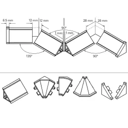 Set završetaka za brtvenu letvicu KRONOSPAN / Kremasto bež