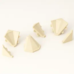 Set završetaka za brtvenu letvicu KRONOSPAN / Kremasto bež