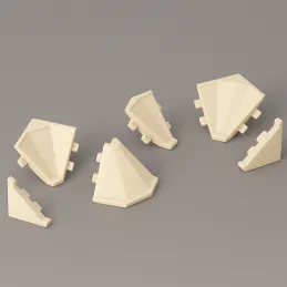 Set završetaka za brtvenu letvicu KRONOSPAN / Kremasto bež