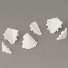 Set završetaka za brtvenu letvicu KRONOSPAN / Bijela