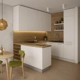 Vrata za namještaj SENOSAN super mat / Bijela sjajna SCR 1982