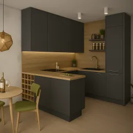 Namještajna vrata SENOSAN super mat / Tamno siva 85383 SCR