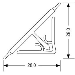 Brtvena traka KRONOSPAN 8685 RS / Snow White