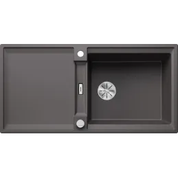 Kamenin sudoper Blanco ADIRA XL 6 S s ekscentrom / Siva stijena