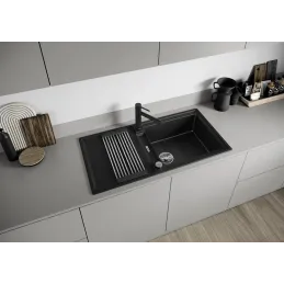 Kameninški sudoper Blanco ADIRA XL 6 S s ekscentrom / Bijela