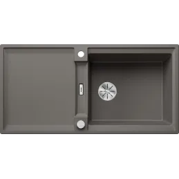 Kamniti sudoper Blanco ADIRA XL 6 S s ekscentrom / Siva vulkan