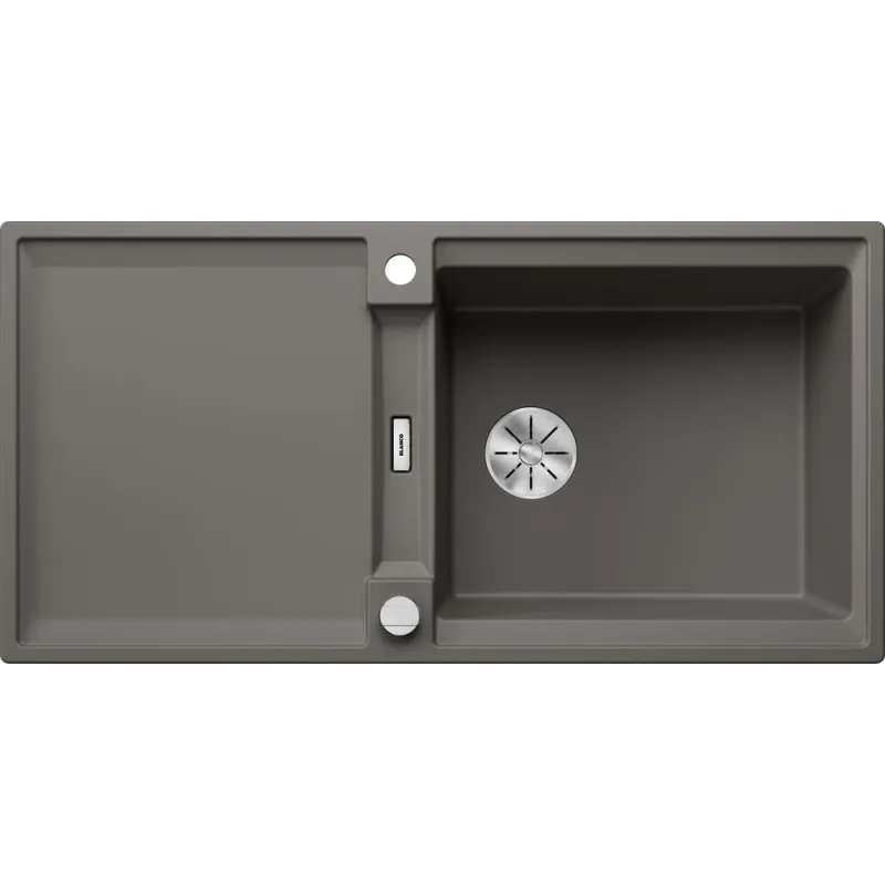 Kamniti sudoper Blanco ADIRA XL 6 S s ekscentrom / Siva vulkan