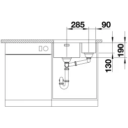 Nerđajući sudoper Blanco DIVON II 45 S-IF