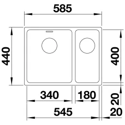 Nerđajući sudoper Blanco DIVON II 45 S-IF