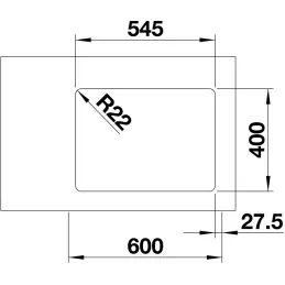 Nerđajući sudoper Blanco DIVON II 45 S-IF