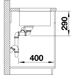 Nerđajući sudoper Blanco DIVON II 45 S-IF