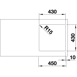 Nerezni sudoper Blanco ANDANO 400-IF