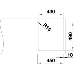 Nerđajući sudoper Blanco SOLIS 340/180-IF/A / PushControl