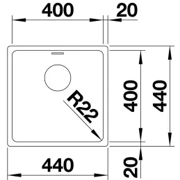 Nerezni sudoper Blanco ETAGON 500-IF/A / s pomičnim tračnicama
