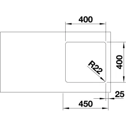 Nerezni sudoper Blanco ETAGON 500-IF/A / s pomičnim tračnicama