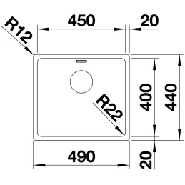 Nerđajući sudoper Blanco ANDANO 450-IF