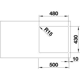 Nerđajući sudoper Blanco ANDANO 450-IF
