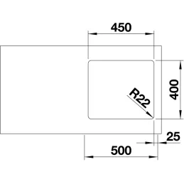 Nerđajući sudoper Blanco ANDANO 400-U