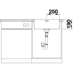 Nerezni sudoper Blanco ANDANO 400-IF/A / PushControl