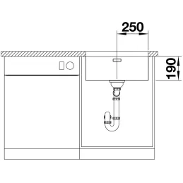 Nerezni sudoper Blanco ANDANO 450-U
