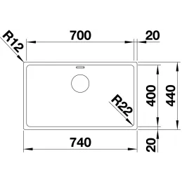 Nerđajući sudoper Blanco ANDANO 700-IF