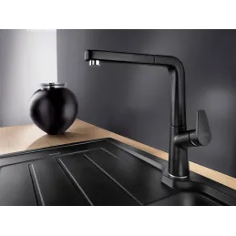 Baterija Blanco LINEE S / silgranit / izvlačna tuš ručka