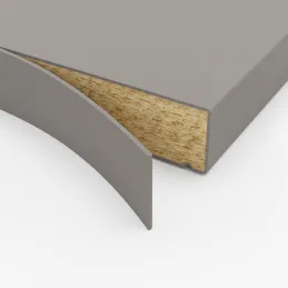 ABS rubna traka za radnu ploču Aluminij fino četkani F502