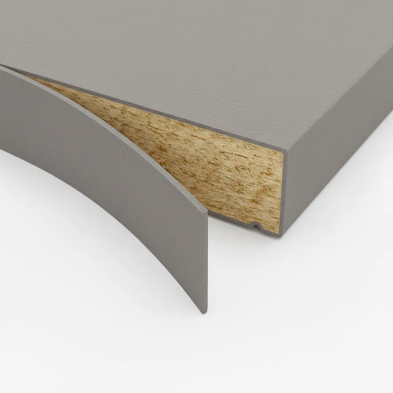 ABS rubna traka za radnu ploču Aluminij fino četkani F502