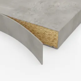 ABS rubna traka za radnu ploču Betonski Chicago Svjetlosivi / F186