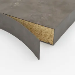 ABS rubna traka za radnu ploču Beton Chicago tamno sivi F187