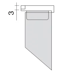 Kraj za kuhinjsku plastičnu podnožnicu / Bijela