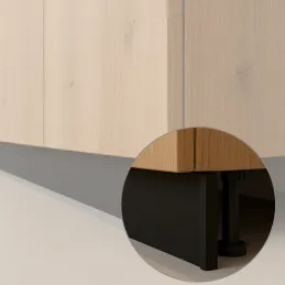 Krajna kapica za kuhinjsku plastičnu podnožnicu / Crna