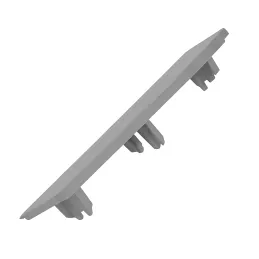 Završetak za kuhinjski plastični sokl / Siv