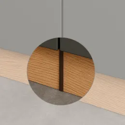 Linearna spojnica za kuhinjski plastični postolje 126 / Tamno smeđa