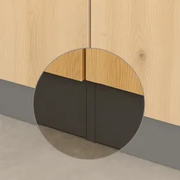 Spojnica za kuhinjski plastični podnožje / Antracit