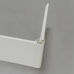 Kutna spojka za kuhinjski plastični sokl / Bijela