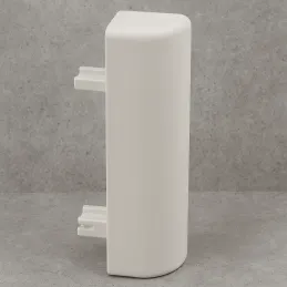 Kutna spojka za kuhinjski plastični sokl / Bijela