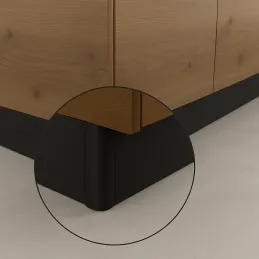 Spojnica za kuhinjski plastični postolje / Crna