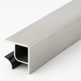 Kutni spoj za kuhinjsku podnožnicu 90° / Brušeni aluminij