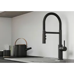 Baterija Blanco LINUS / crna mat / tuš