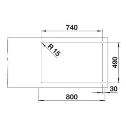 Nerezni sudoper Blanco ETAGON 500-IF/A / s pomičnim vodilicama