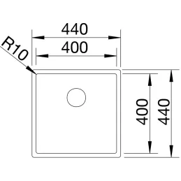 Nerezni sudoper Blanco CLARON 400- U