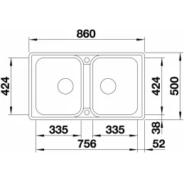 Nerezni sudoper Blanco LEMIS 45 S-IF