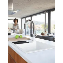 Kuhinjski sudoper od keramike Blanco COLLECTIS 6 S s ekscentrom / Antracit