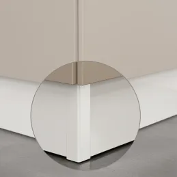 Spojnica za kuhinjsku osnovu 90° / Bijela sjajna